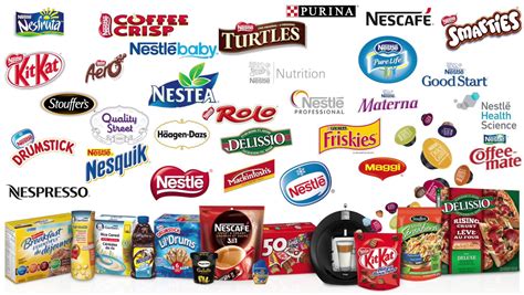 nestle brands chart.